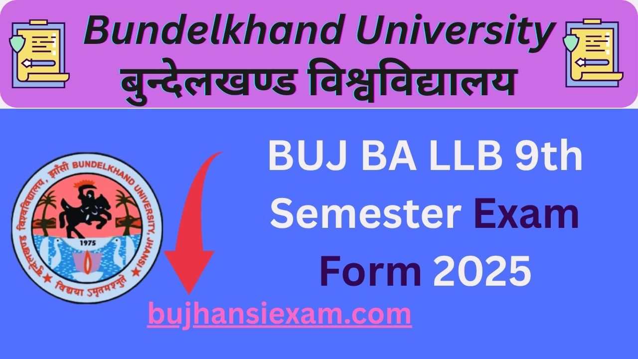 BUJ BA LLB 9th Semester Exam Form 2025