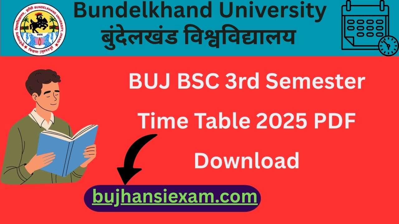 BUJ BSC 3rd Semester Time Table 2025 PDF Download