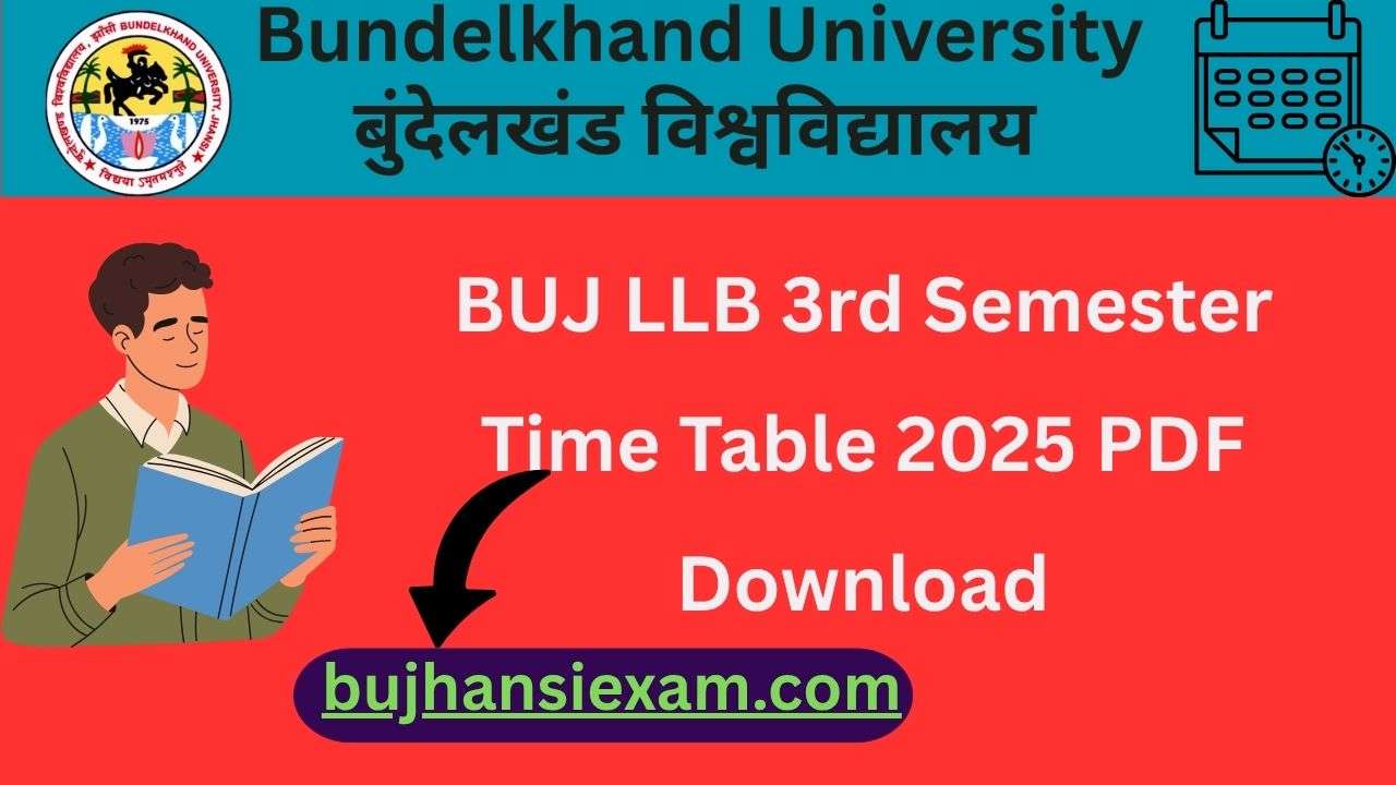 BUJ LLB 3rd Semester Time Table 2025 PDF Download