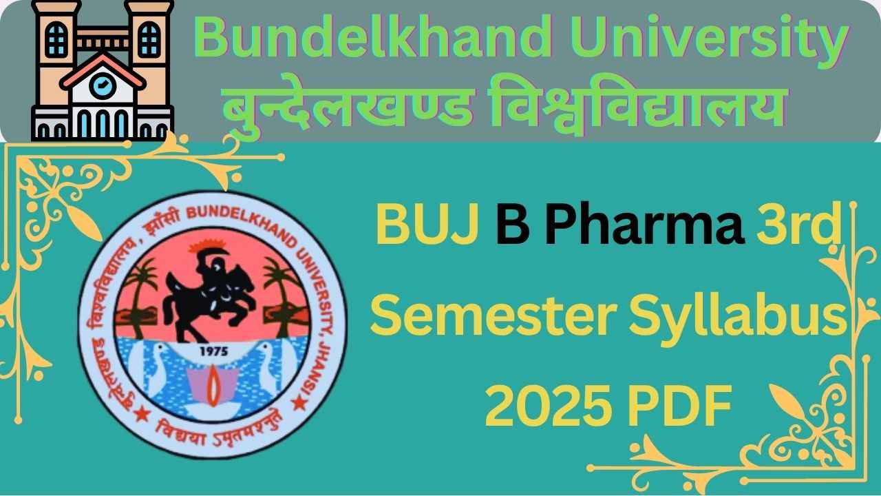 BUJ B Pharma 4th Semester Syllabus 2025 PDF Download