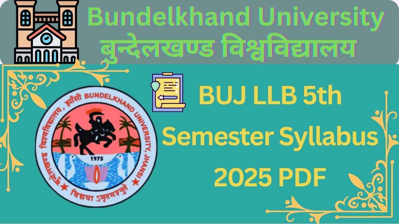 BUJ LLB 5th Semester Syllabus 2025 PDF Download