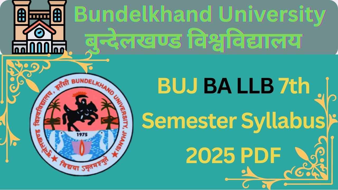 BUJ BA LLB 7th Semester Syllabus 2025 PDF Download