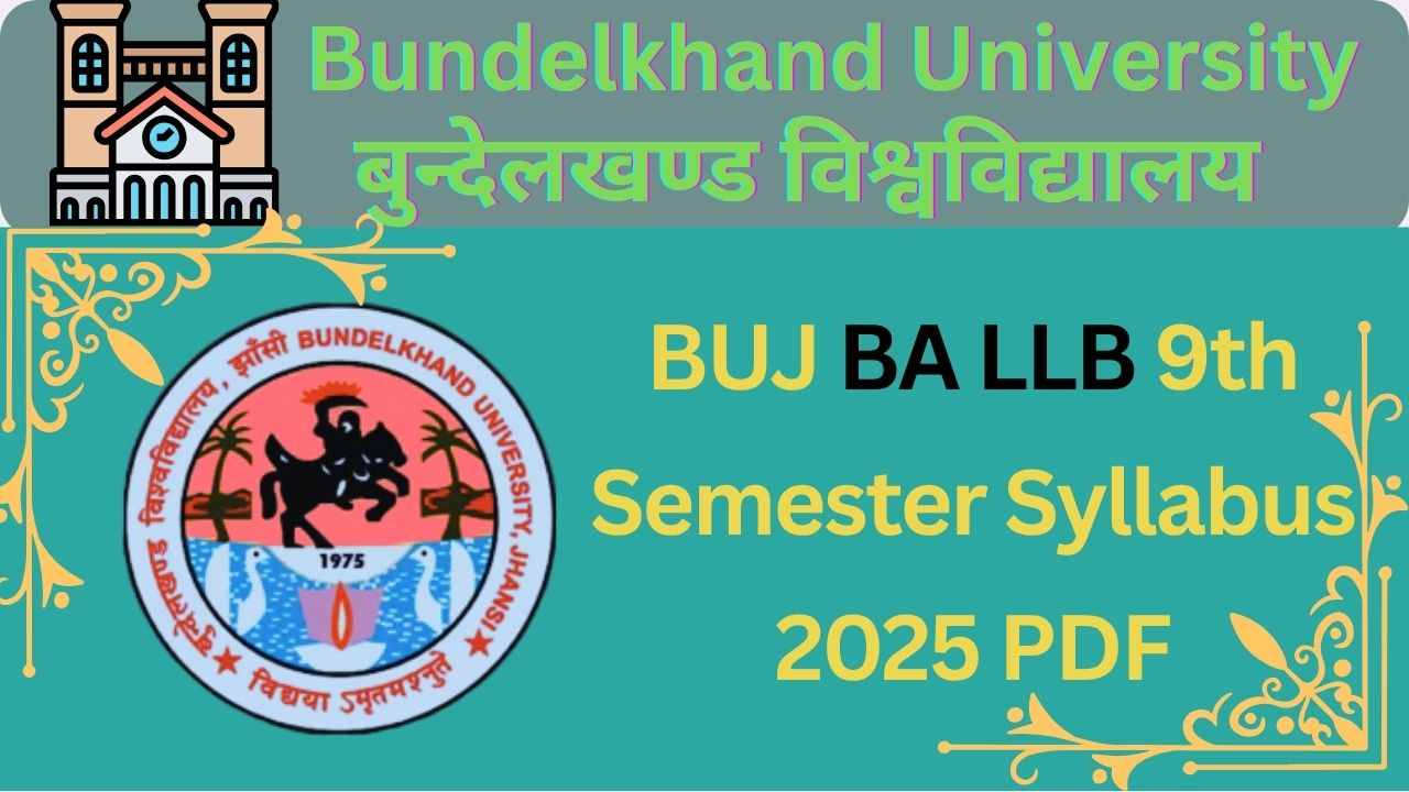 BUJ BA LLB 9th Semester Syllabus 2025 PDF Download
