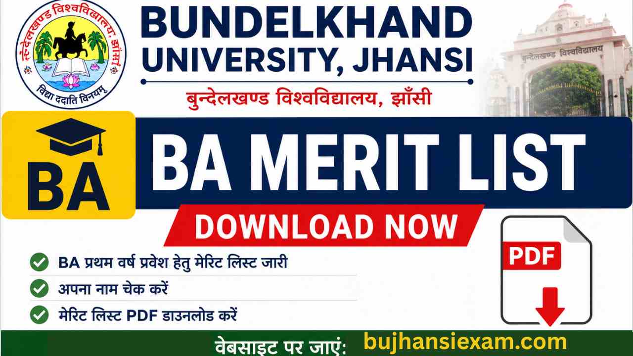 BUJ BA 1st Semester Merit List 2026 Check Now