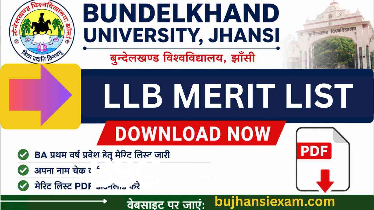 BU Jhansi LLB 1st Semester Merit List 2026 Check Now