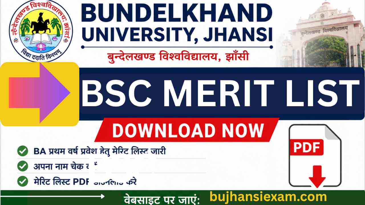 BUJ BSC 1st Semester Merit List 2026 Check Now