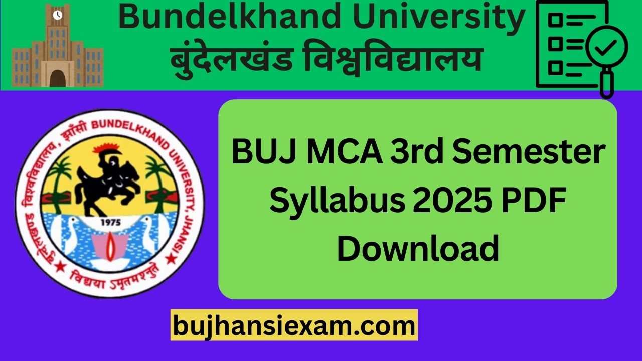 BUJ MCA 3rd Semester Syllabus 2025 PDF Download