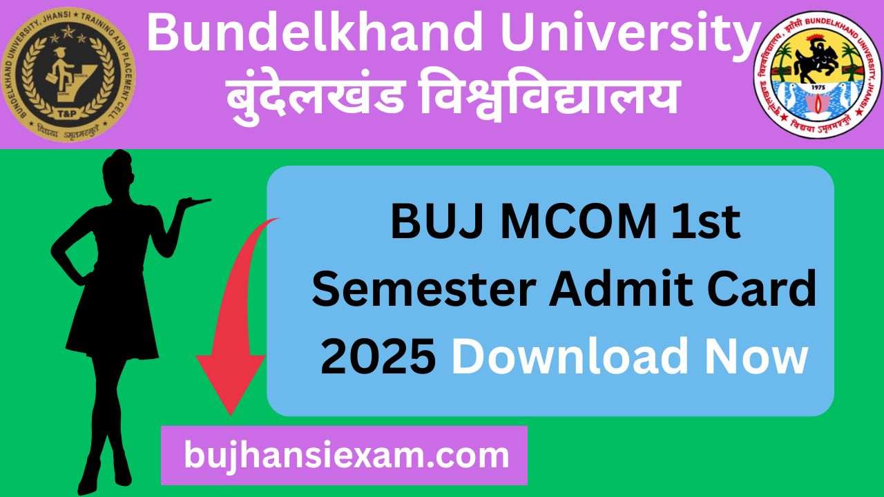 BUJ MCOM 1st Semester Admit Card 2025