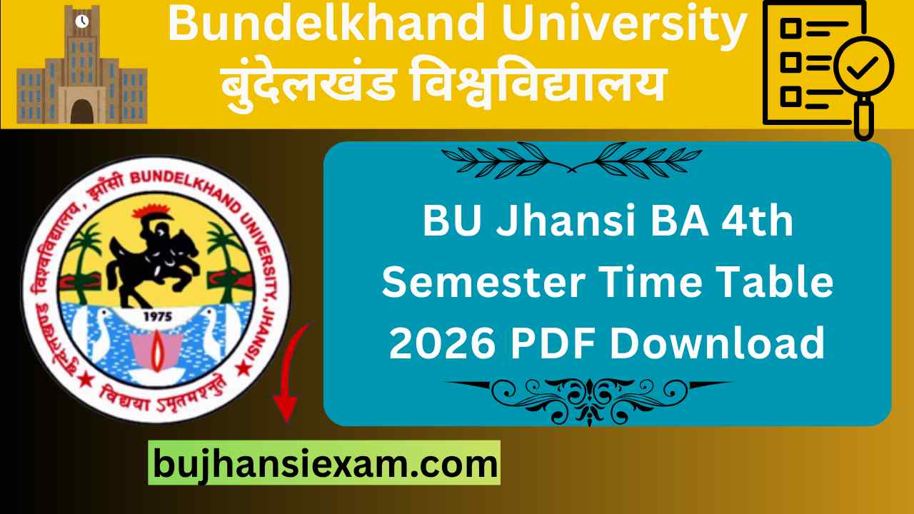 BUJ BA 4th Semester Time Table 2026 PDF Download