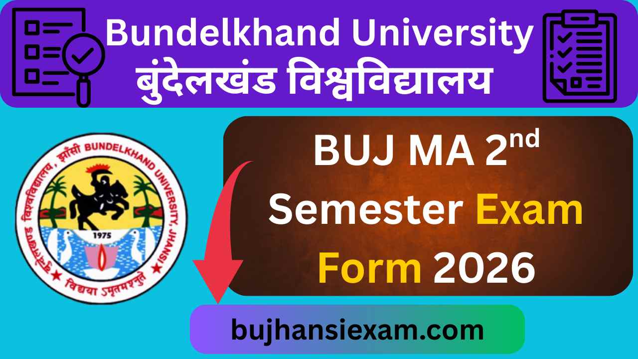 BU Jhansi MA 2nd Semester Exam Form 2026