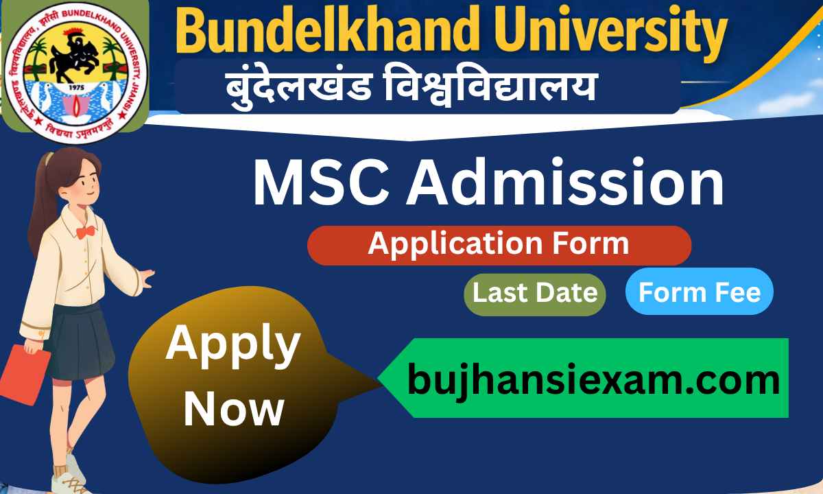 BU Jhansi MSC Admission 2026-Application Form |Last Date| Form Fee