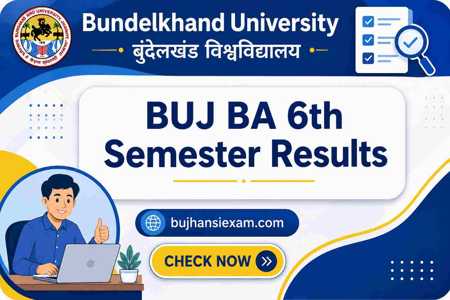 BU Jhansi BA 6th Semester Results 2026