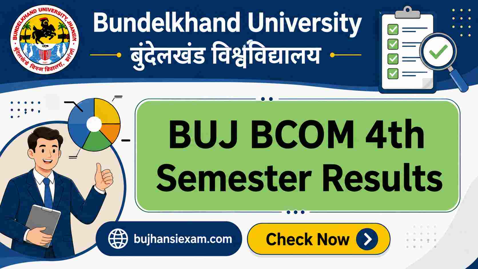 BU Jhansi BCOM 4th Semester Results 2026