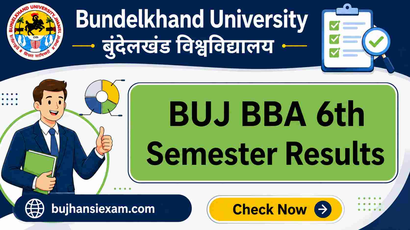 BU Jhansi BBA 6th Semester Results 2026