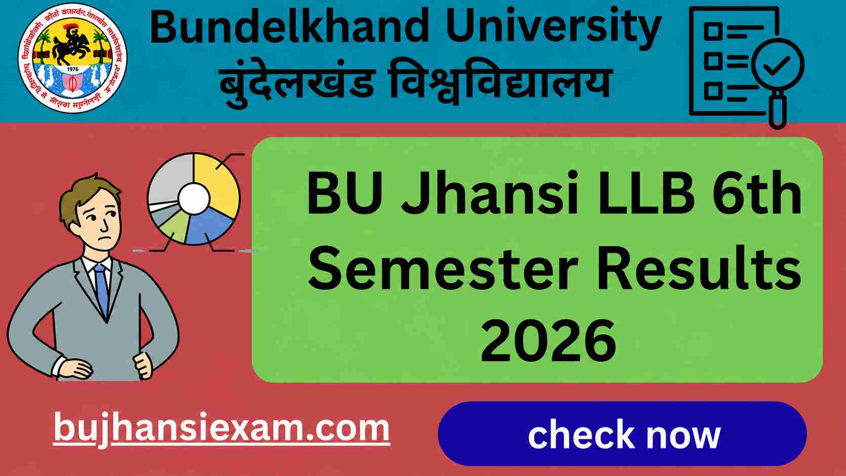 BU Jhansi LLB 6th Semester Results 2026