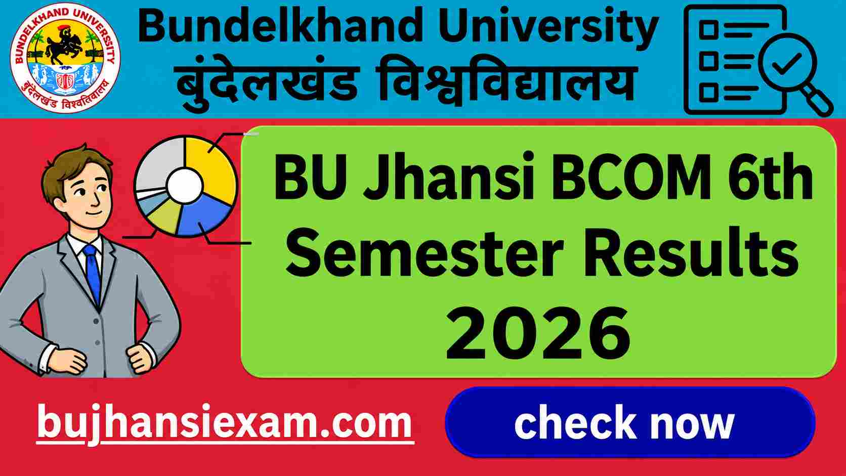 BU Jhansi BCOM 6th Semester Results 2026