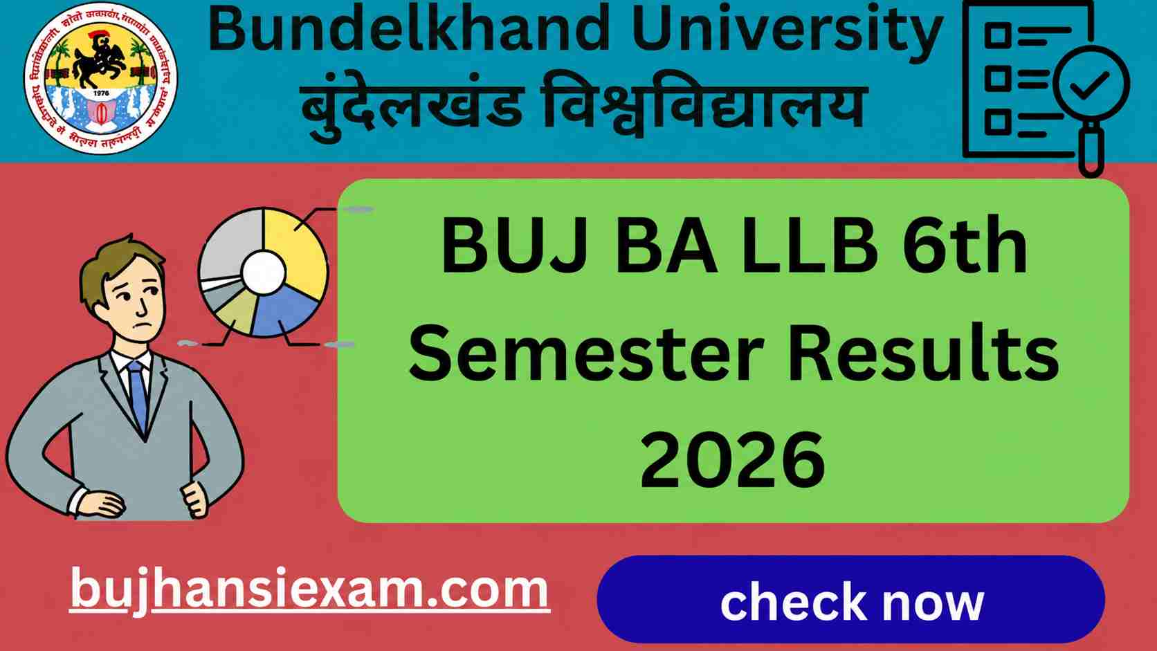 BU Jhansi BA LLB 6th Semester Results 2026